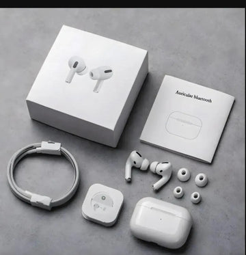 White Noise-Cancelling Bluetooth Earbuds with Super Bass & Long Battery