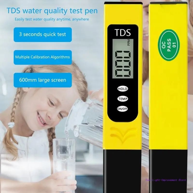 Digital TDS Water Testing Pen – High-Accuracy Portable TDS Meter for Drinking Water, RO Systems, Aquariums & Hydroponics | Total Dissolved Solids Tester
