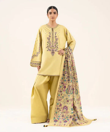 AYEL KHADAR 3PC ( FARSHI SHALWAR )