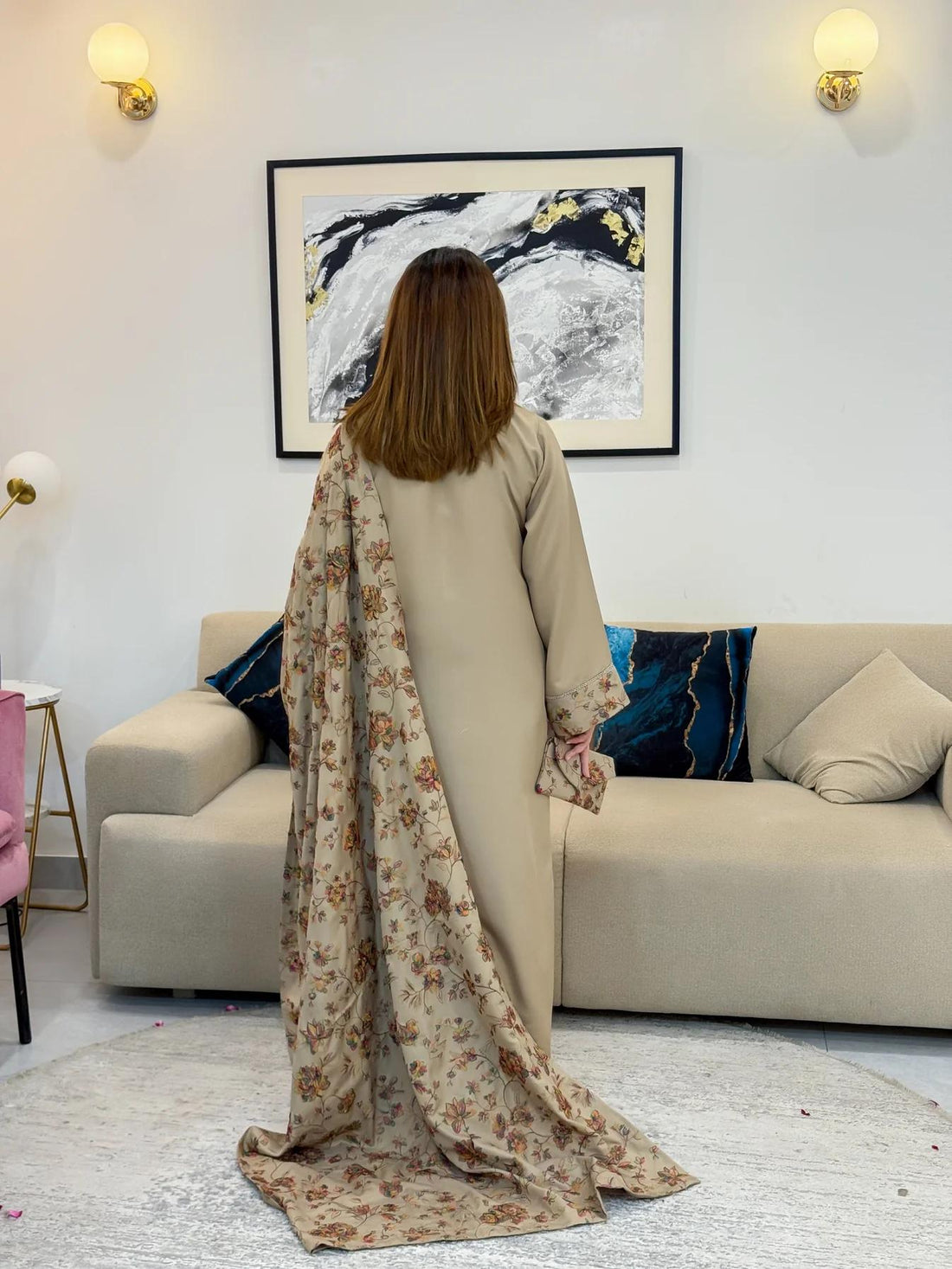 WASLE DHANK HEAVY EMB SHAWL 3PC